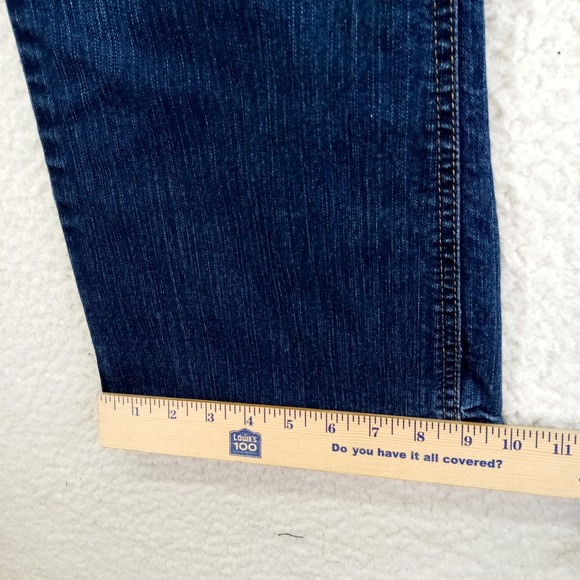 Just My Size Women 18W Average Bootcut Jeans Dark Wash Stretch Denim Indigo - Picture 7 of 9